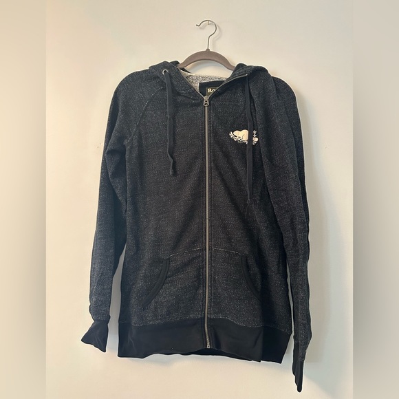 Roots Charcoal Gray Hoodie, Size Medium - Picture 1 of 3